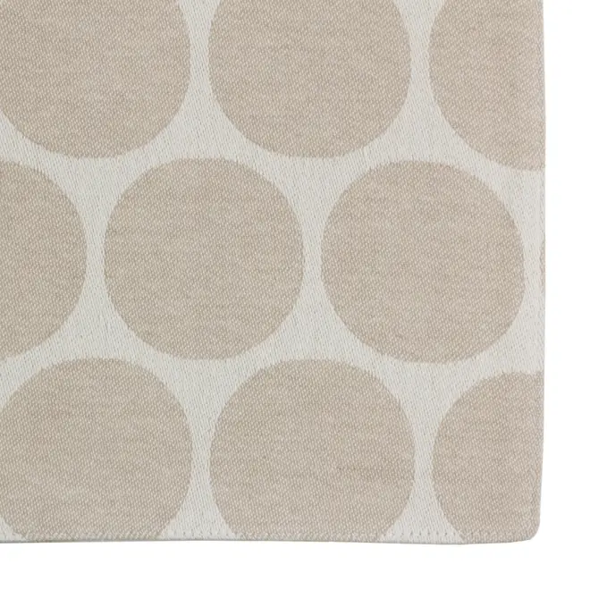LUGAR AMERICANO TECIDO 33 CM X 48 CM POPINS - CAMELO/BRANCO - Foto 2