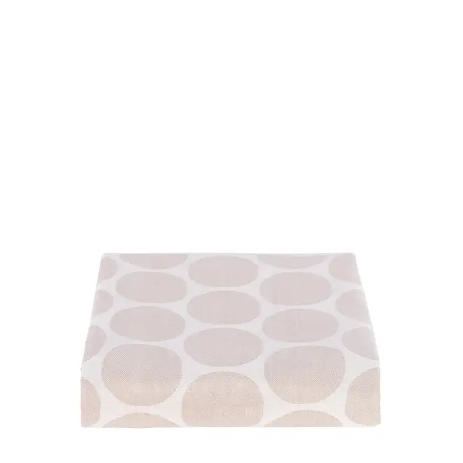 TOALHA DE MESA 1,40 M X 2,20 M POPINS - CAMELO/BRANCO - Foto 1
