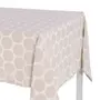 TOALHA DE MESA 1,40 M X 2,20 M POPINS - CAMELO/BRANCO - Foto 3
