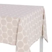 TOALHA DE MESA 1,40 M X 2,20 M POPINS - CAMELO/BRANCO - Foto 3