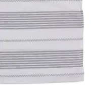 PANO DE PRATO 40 CM X 70 CM COM 3 DAFNE - BRANCO/CINZA - Foto 3