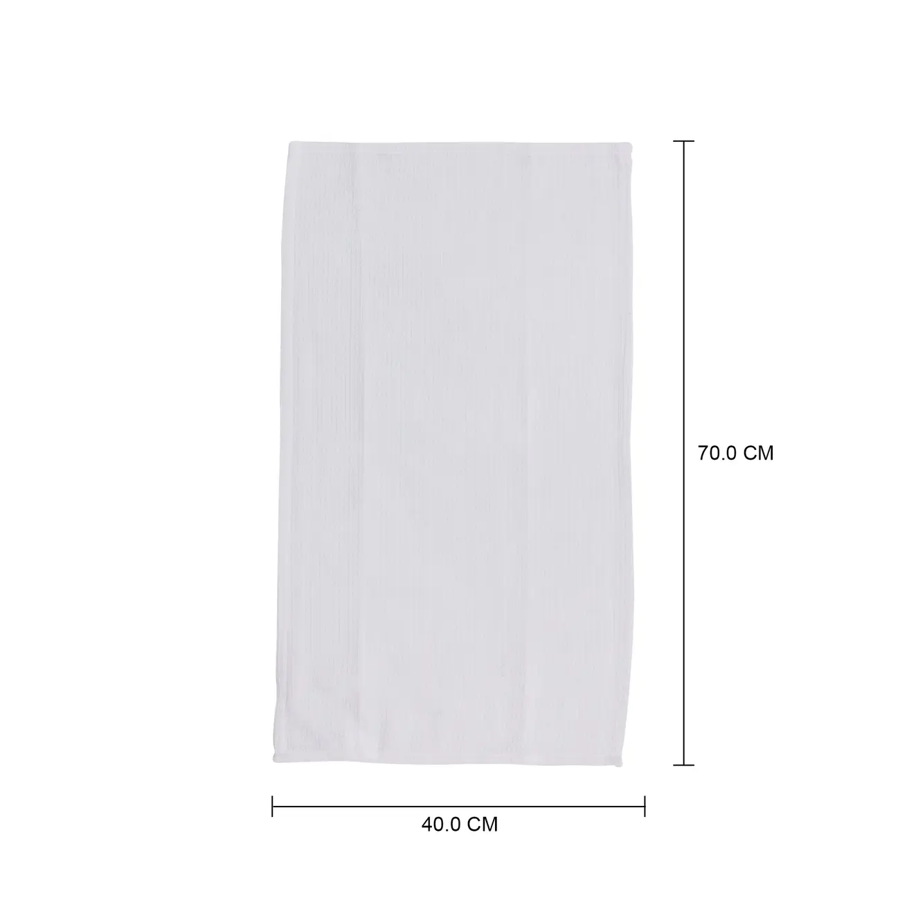 PANO DE PRATO 40 CM X 70 CM COM 3 DAFNE - BRANCO/CINZA - Foto 9