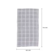 PANO DE PRATO 40 CM X 70 CM COM 3 DAFNE - BRANCO/CINZA - Foto 11