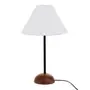 LUMINÁRIA DE MESA PILAR C/CUP A - NOZES/BRANCO - Foto 2