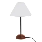 LUMINÁRIA DE MESA PILAR C/CUP A - NOZES/BRANCO - Foto 2