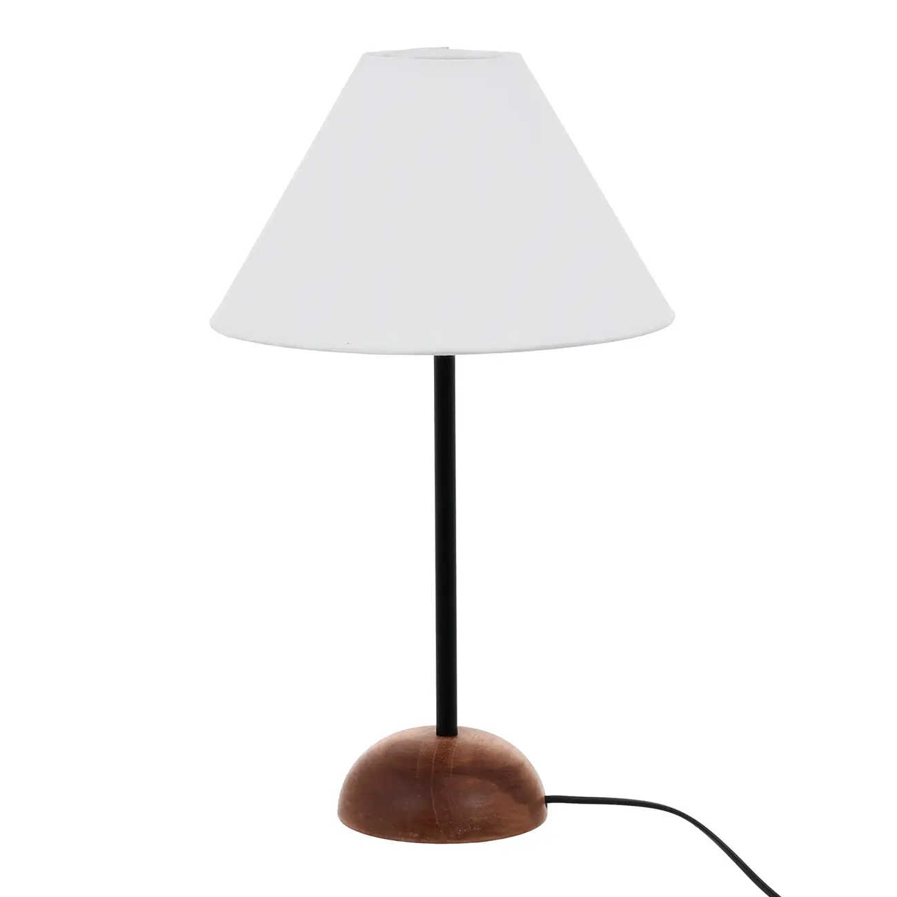 LUMINÁRIA DE MESA PILAR C/CUP A - NOZES/BRANCO - Foto 2