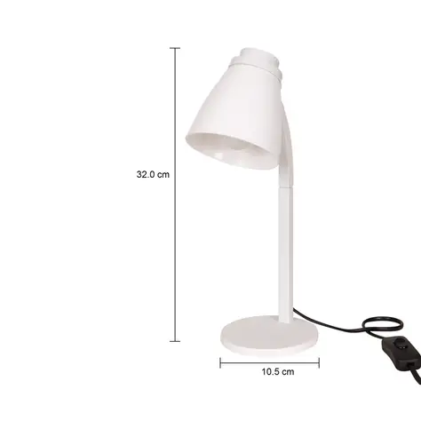 Imagem com medidas do produto LUMINÁRIA DE MESA LUMPP