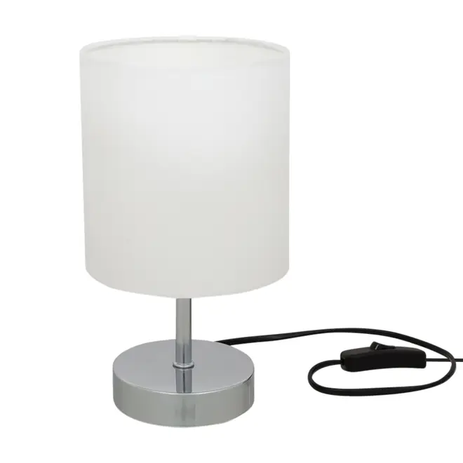 LUMINÁRIA DE MESA BRIGHTEN - CROMADO/BRANCO - Foto 1