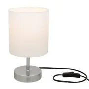 LUMINÁRIA DE MESA BRIGHTEN - CROMADO/BRANCO - Foto 2