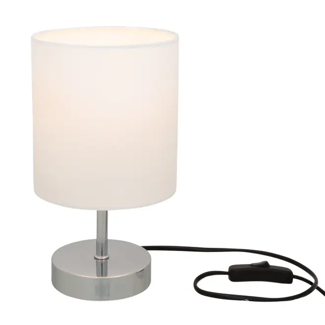 LUMINÁRIA DE MESA BRIGHTEN - CROMADO/BRANCO - Foto 2