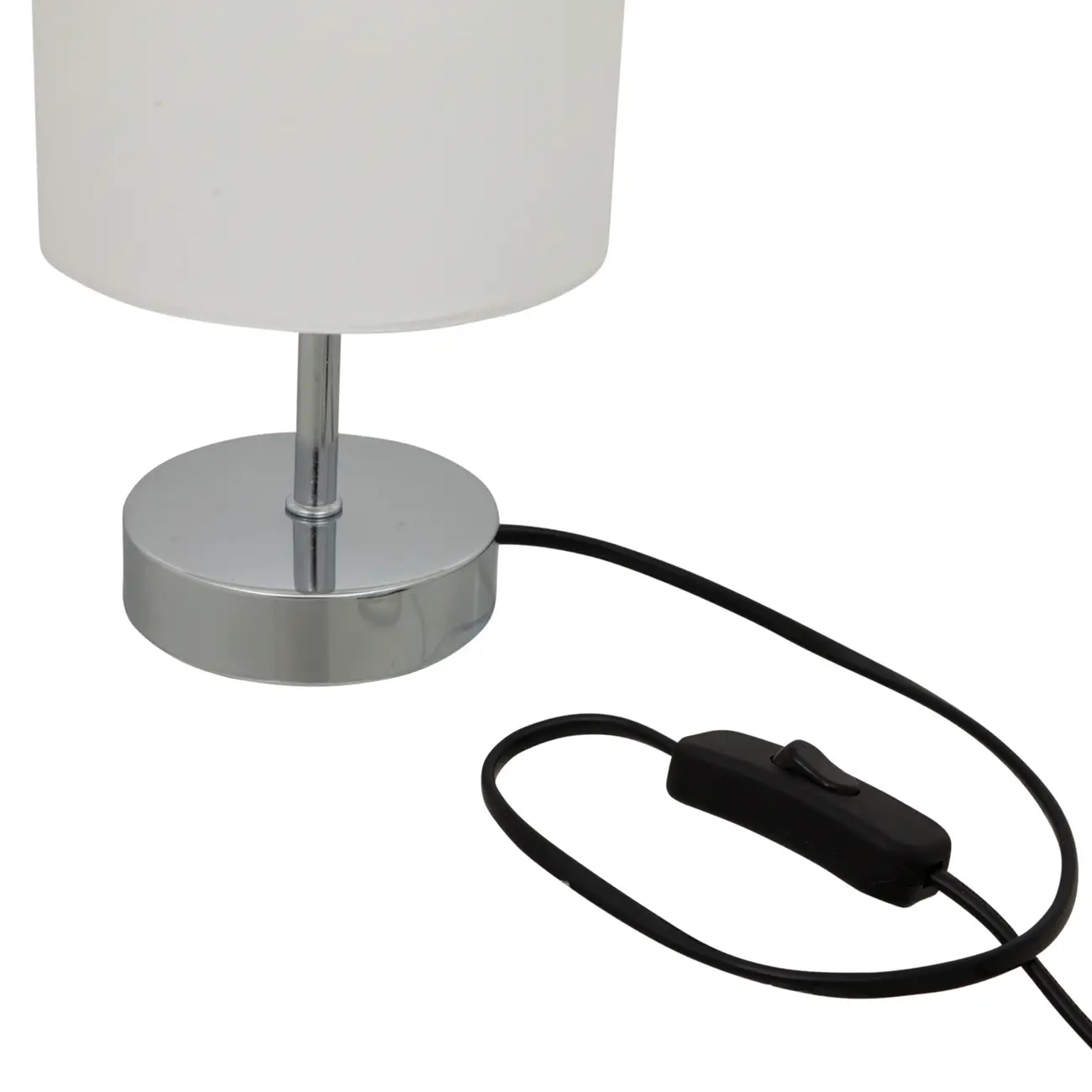 LUMINÁRIA DE MESA BRIGHTEN - CROMADO/BRANCO - Foto 4