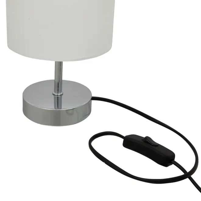 LUMINÁRIA DE MESA BRIGHTEN - CROMADO/BRANCO - Foto 4