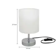 LUMINÁRIA DE MESA BRIGHTEN - CROMADO/BRANCO - Foto 5