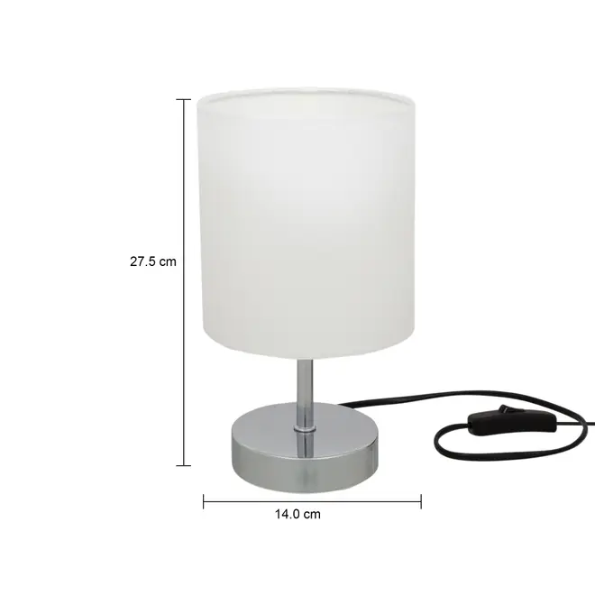 LUMINÁRIA DE MESA BRIGHTEN - CROMADO/BRANCO - Foto 5