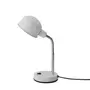 LUMINÁRIA DE MESA HELMET - BRANCO/CROMADO - Foto 2
