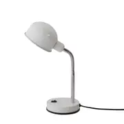 LUMINÁRIA DE MESA HELMET - BRANCO/CROMADO - Foto 2