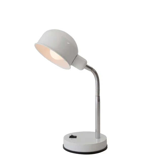 LUMINÁRIA DE MESA HELMET - BRANCO/CROMADO - Foto 3