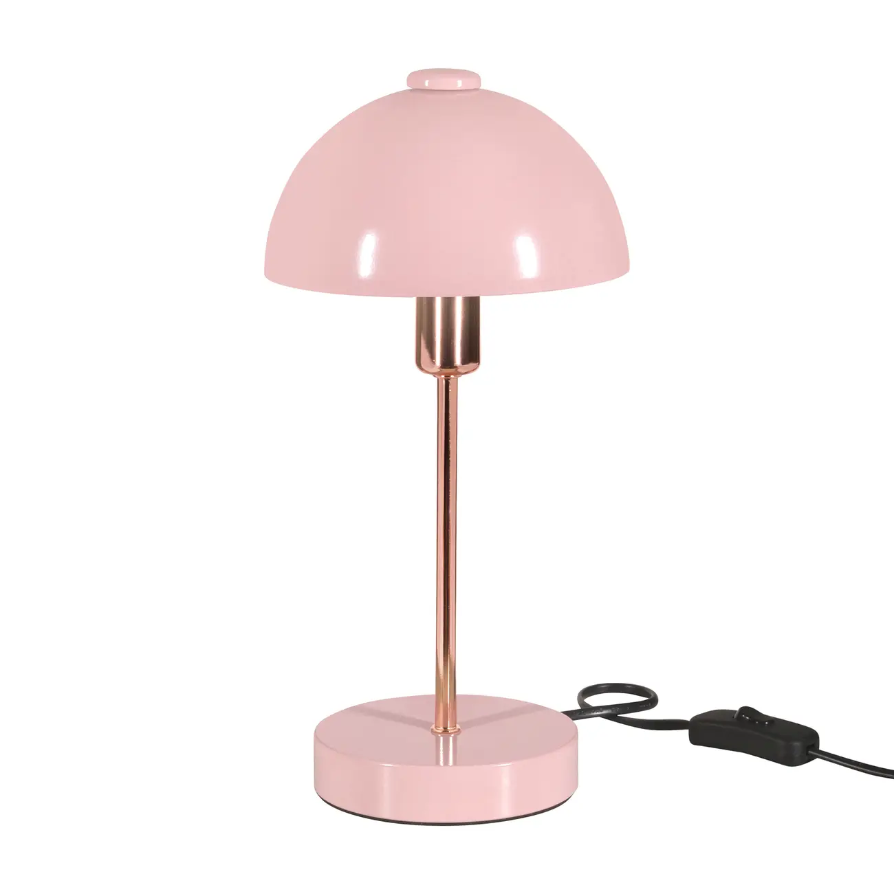 LUMINÁRIA DE MESA COGUM - QUARTZO ROSA/COBRE - Foto 1