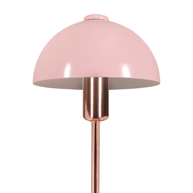LUMINÁRIA DE MESA COGUM - QUARTZO ROSA/COBRE - Foto 4