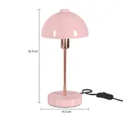 LUMINÁRIA DE MESA COGUM - QUARTZO ROSA/COBRE - Foto 6