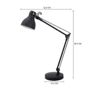 LUMINÁRIA DE MESA HOIST - PRETO - Foto 4