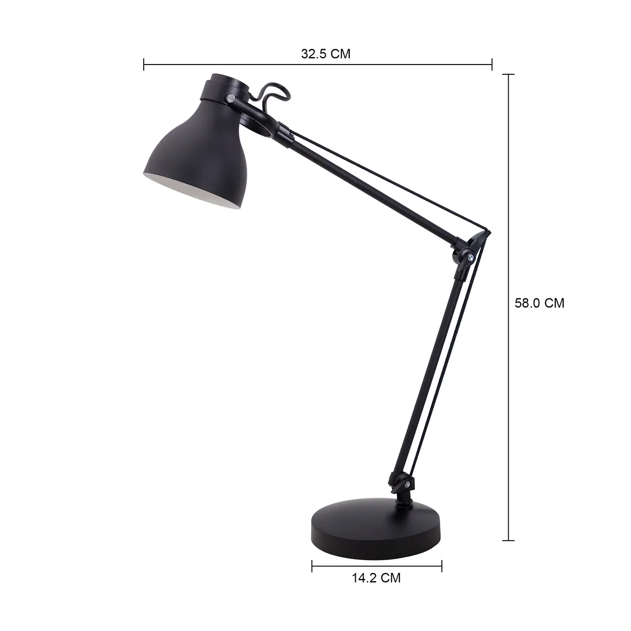 LUMINÁRIA DE MESA HOIST - PRETO - Foto 4