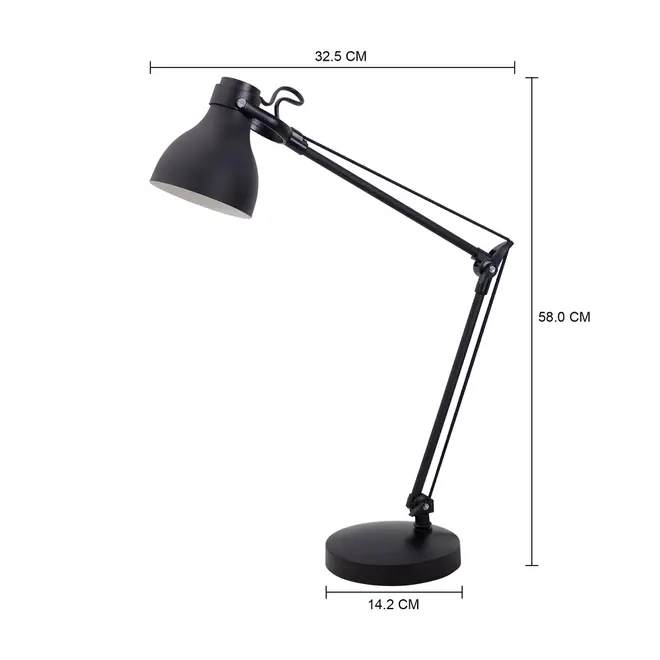 LUMINÁRIA DE MESA HOIST - PRETO - Foto 4