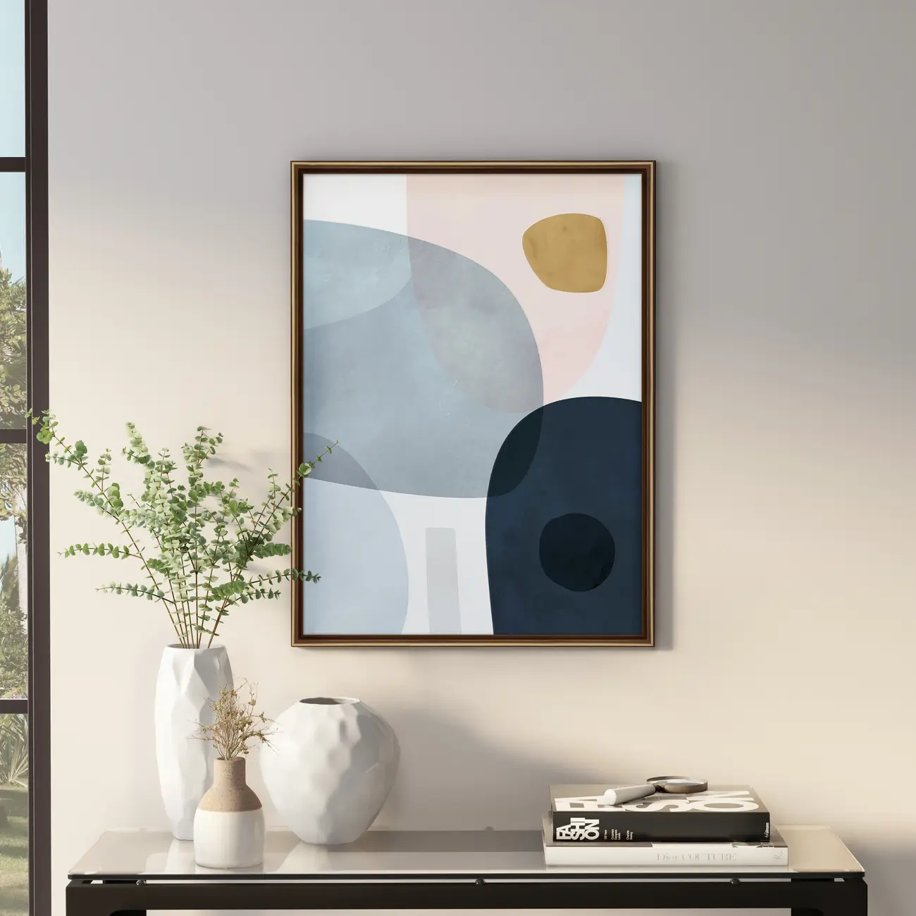 QUADRO PASTEL ORGANIC II 61 CM X 81 CM - COBRE/MULTICOR - Foto 2