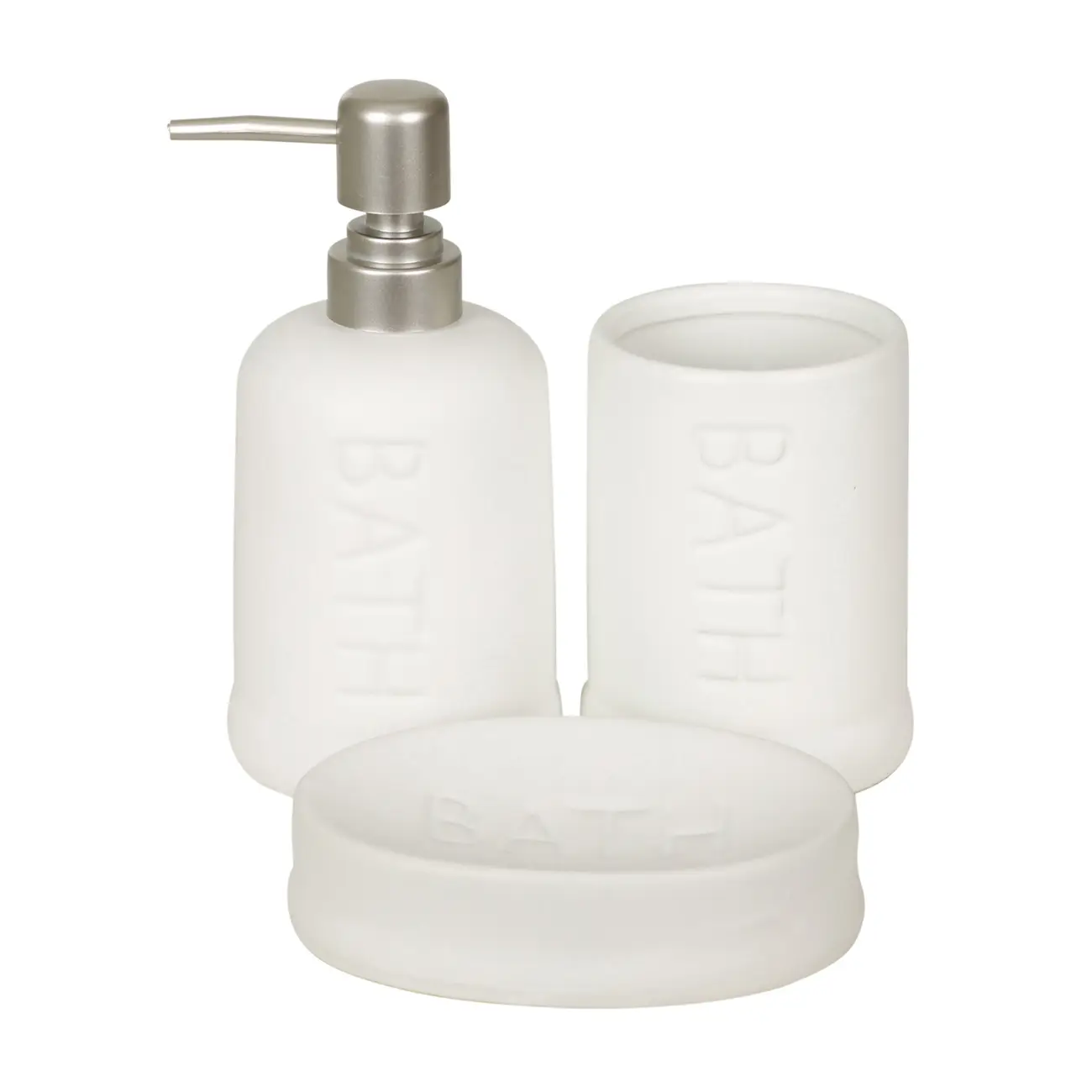 KIT BANCADA 3 PEÇAS BATH - BRANCO - Foto 1
