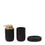 KIT BANCADA 3 PEÇAS CANOTIER - PRETO/DOURADO - Foto 1