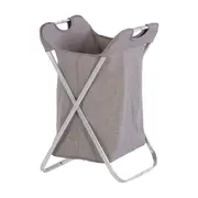 CESTO PARA ROUPA KORG - CINZA/INOX - Foto 2