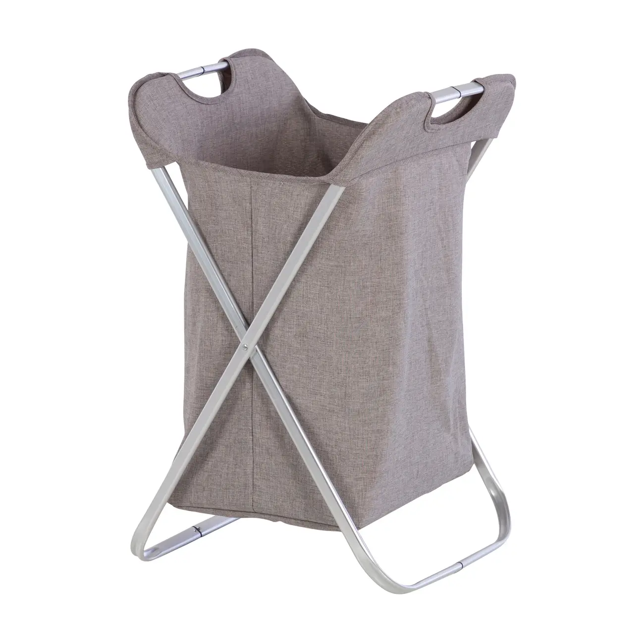 CESTO PARA ROUPA KORG - CINZA/INOX - Foto 2