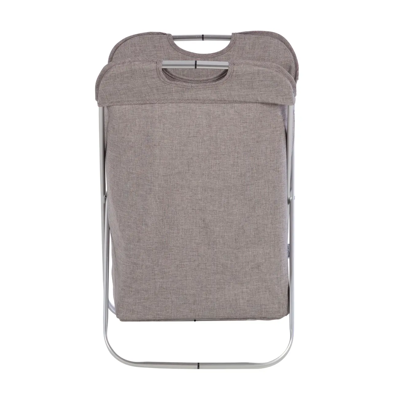 CESTO PARA ROUPA KORG - CINZA/INOX - Foto 3
