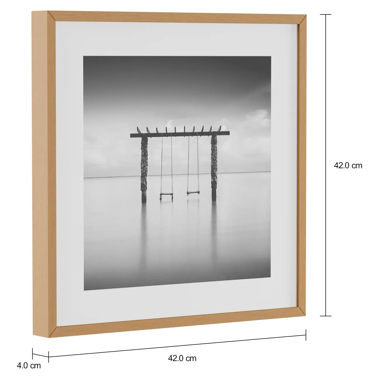 QUADRO 42 CM X 42 CM SIGNS OF LIFE II - CINZA/NOZES - Foto 2