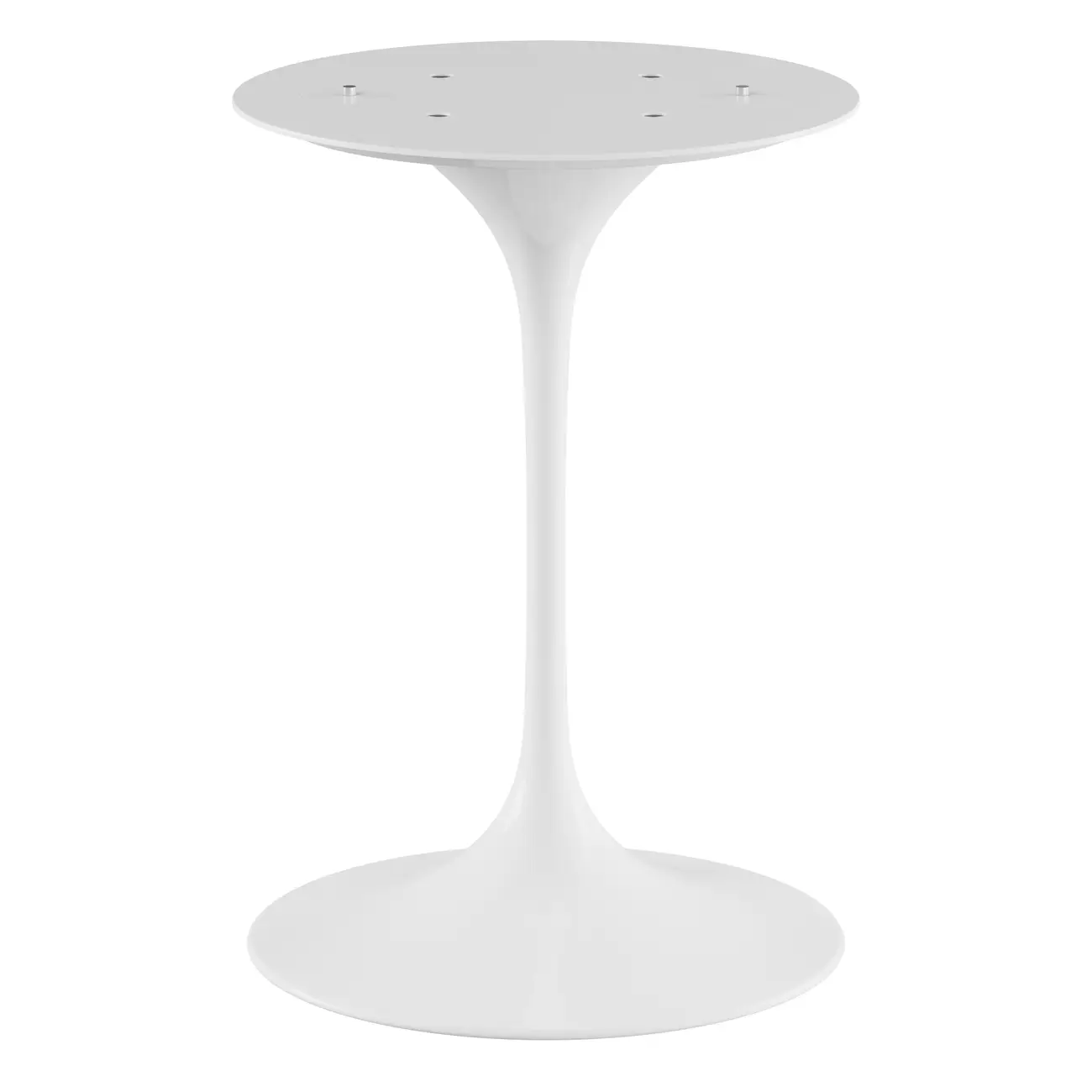 BASE DE MESA DE JANTAR CENTRAL REDONDA FV 90 CM TULIPE - BRANCO BRILHANTE - Foto 1