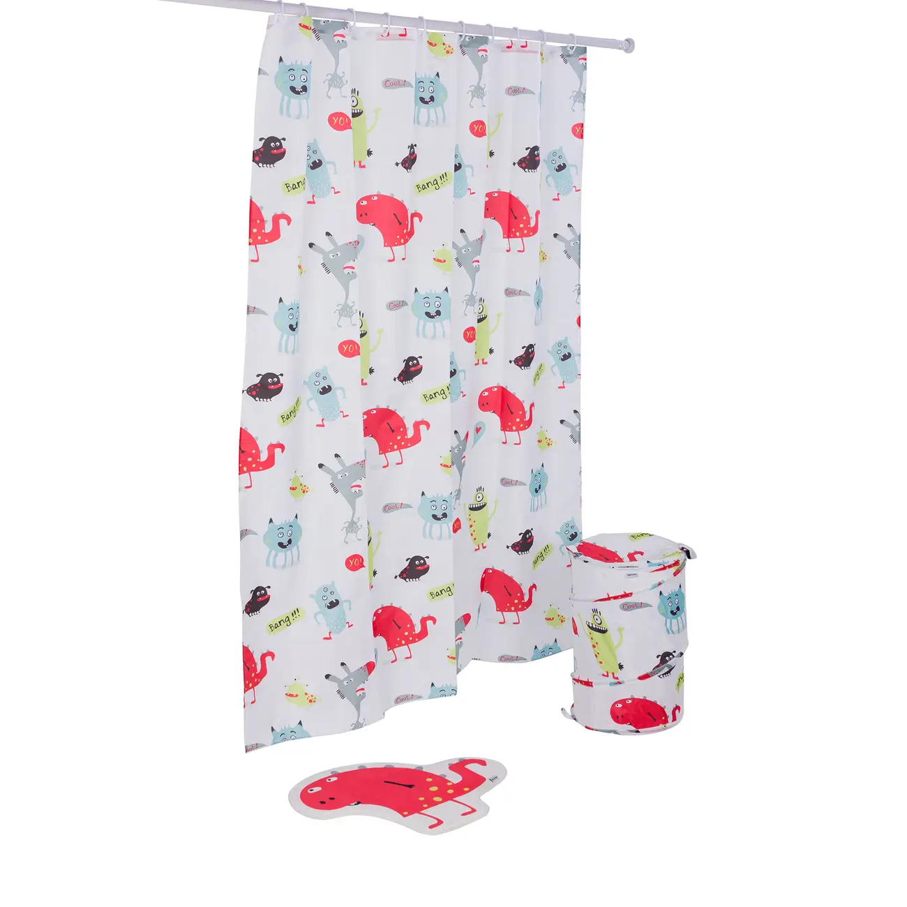 CESTO 53 CM X 36 CM BOO! - BRANCO/MULTICOR - Foto 5