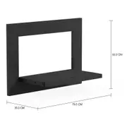 IN FRAME ESCRIVANINHA PAREDE DOBRÁVEL 79 CM X 35 CM - PRETO - Foto 9