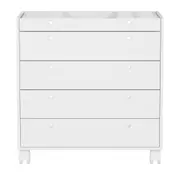 ESTRUTURA DE CÔMODA 5 GAVETAS 80 CM X 45 CM NAMI I - BRANCO - Foto 1