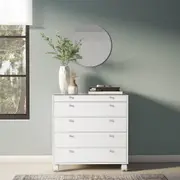 ESTRUTURA DE CÔMODA 5 GAVETAS 80 CM X 45 CM NAMI I - BRANCO - Foto 5