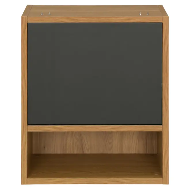 ARMÁRIO DE COZINHA AÉREO 60 CM 1 PORTA BASCULANTE TOAST - OAK TAMMI/KONKRET - Foto 1