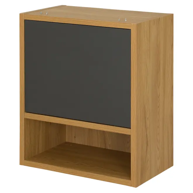 ARMÁRIO DE COZINHA AÉREO 60 CM 1 PORTA BASCULANTE TOAST - OAK TAMMI/KONKRET - Foto 3