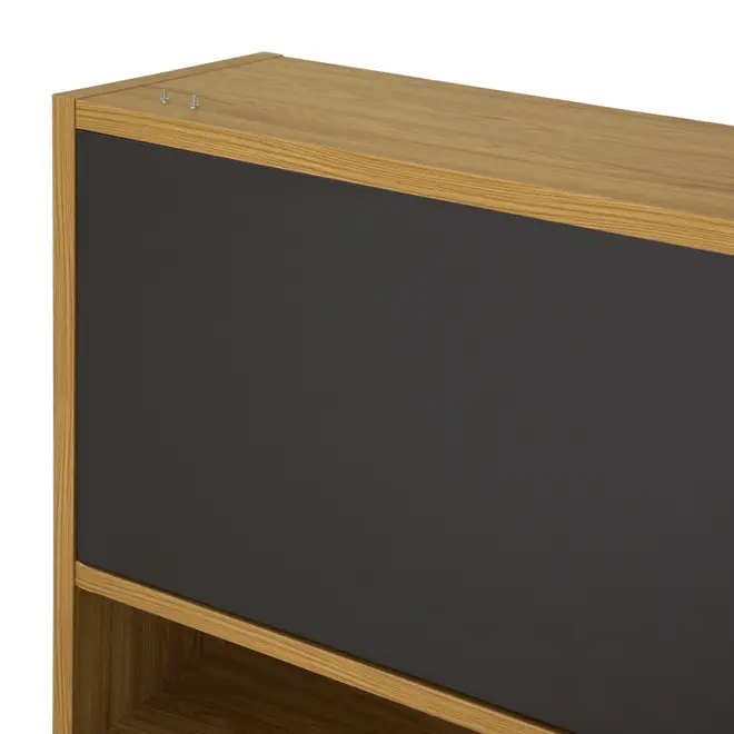ARMÁRIO DE COZINHA AÉREO 1,20 M 1 PORTA BASCULANTE TOAST - OAK TAMMI/KONKRET - Foto 5