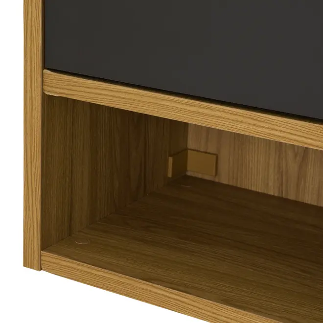 ARMÁRIO DE COZINHA AÉREO 1,20 M 1 PORTA BASCULANTE TOAST - OAK TAMMI/KONKRET - Foto 7