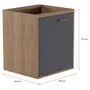 ARMÁRIO DE COZINHA INFERIOR 60 CM 1 PORTA TOAST - OAK TAMMI/KONKRET - Foto 9