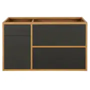 ARMÁRIO DE COZINHA INFERIOR 1,20 M 4 GAVETAS/1 PORTA BASCULANTE TOAST - OAK TAMMI/KONKRET - Foto 1