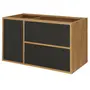 ARMÁRIO DE COZINHA INFERIOR 1,20 M 4 GAVETAS/1 PORTA BASCULANTE TOAST - OAK TAMMI/KONKRET - Foto 3