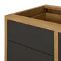 ARMÁRIO DE COZINHA INFERIOR 1,20 M 4 GAVETAS/1 PORTA BASCULANTE TOAST - OAK TAMMI/KONKRET - Foto 5