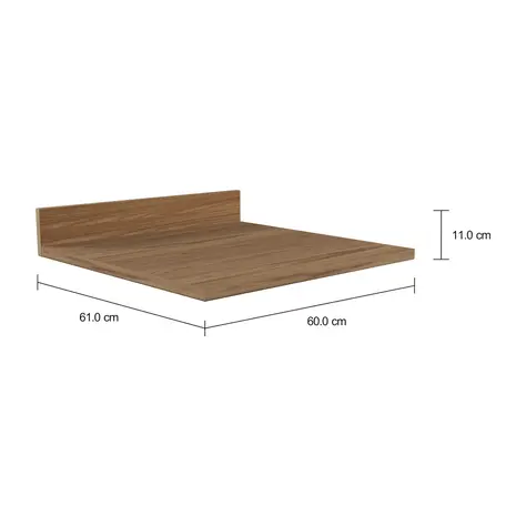 Imagem com medidas do produto TAMPO DE ARMÁRIO DE COZINHA COM FRONTÃO 60 CM TOAST