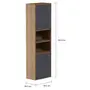 PANELEIRO 2 PORTAS 60 CM X 2 M TOAST - OAK TAMMI/KONKRET - Foto 9