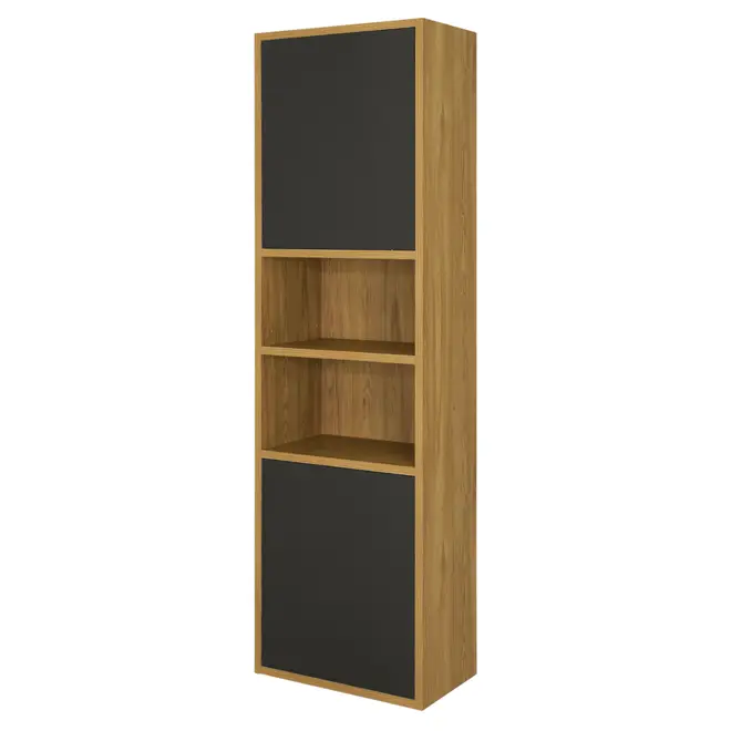 PANELEIRO 2 PORTAS 60 CM X 2 M TOAST - OAK TAMMI/KONKRET - Foto 3